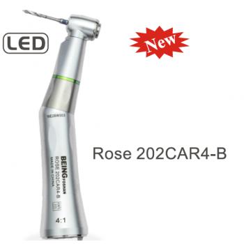 Being®歯科用コントラアングル Rose 202CAR4-B(内部注水 ライト付き)4:1減速